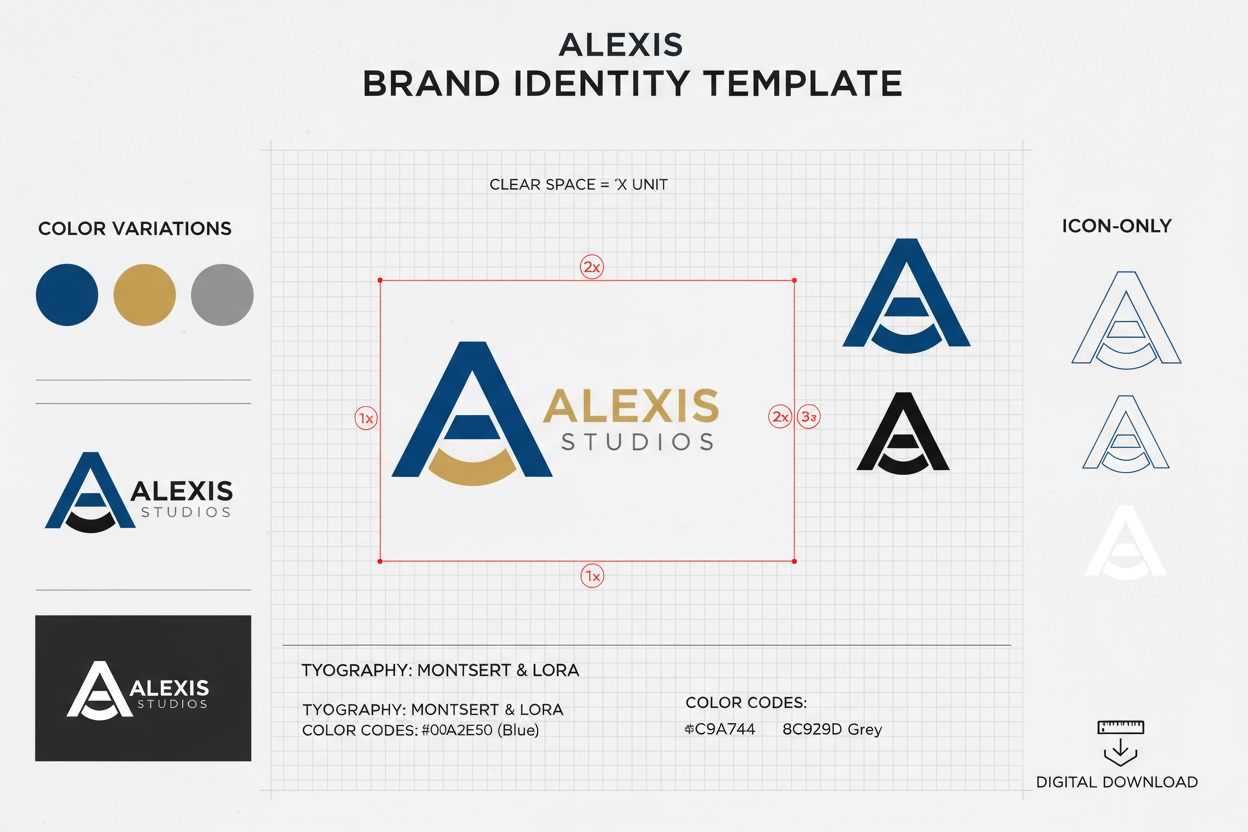 custom designed logo template